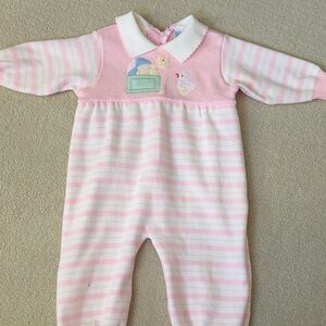 Vintage 18-month pink onesie